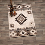 Whiskey River Neutral Rug - 8 x 11