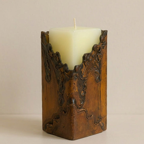 Iron Cascade Candle Holder - Small