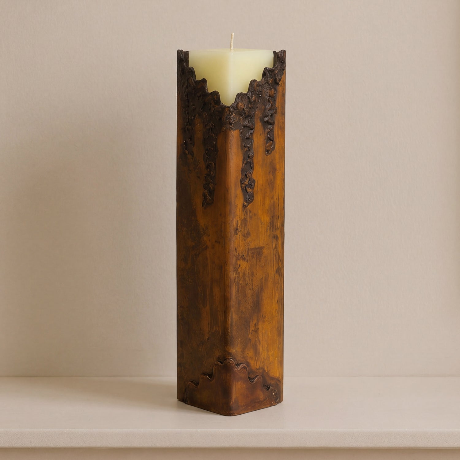 Iron Cascade Candle Holder - Large