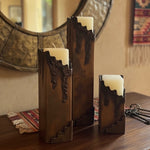 Iron Cascade Candle Holder - Set of 3