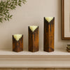 Iron Cascade Candle Holder - Set of 3