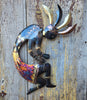 Copper Dripped Kokopelli Metal Wall Art - Extra Large