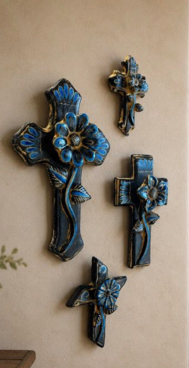 Avelar Talavera Floral Cross - Large