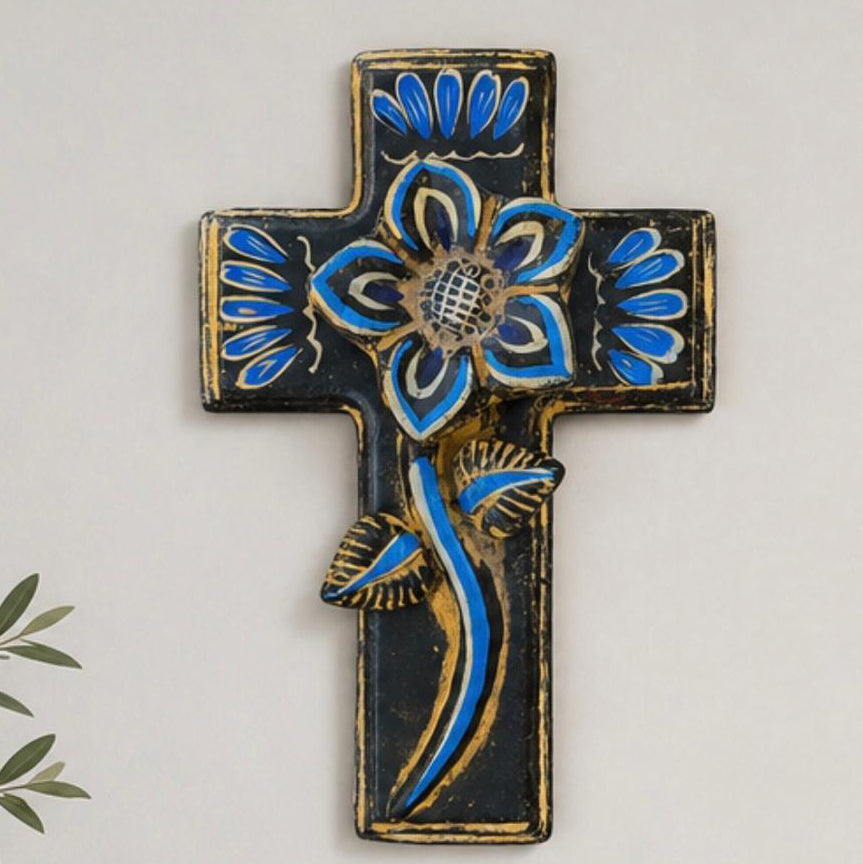 Avelar Talavera Floral Cross - Medium