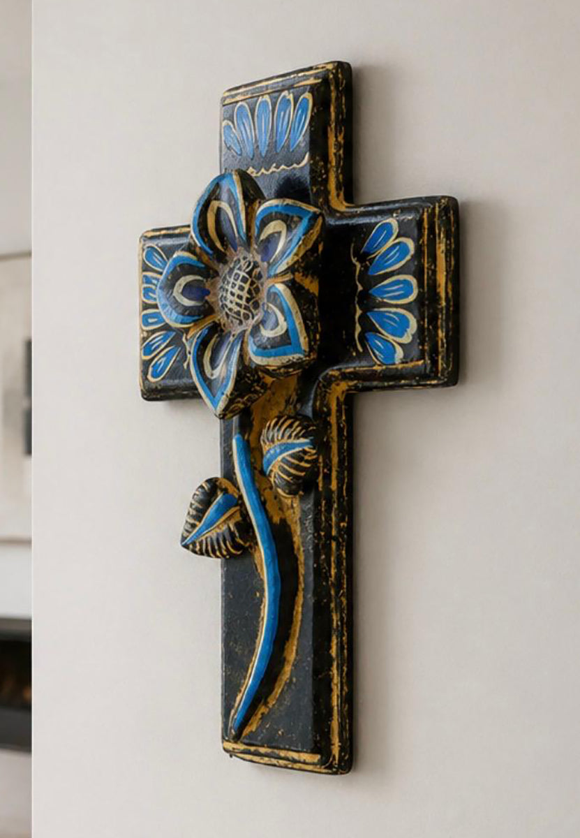 Avelar Talavera Floral Cross - Medium