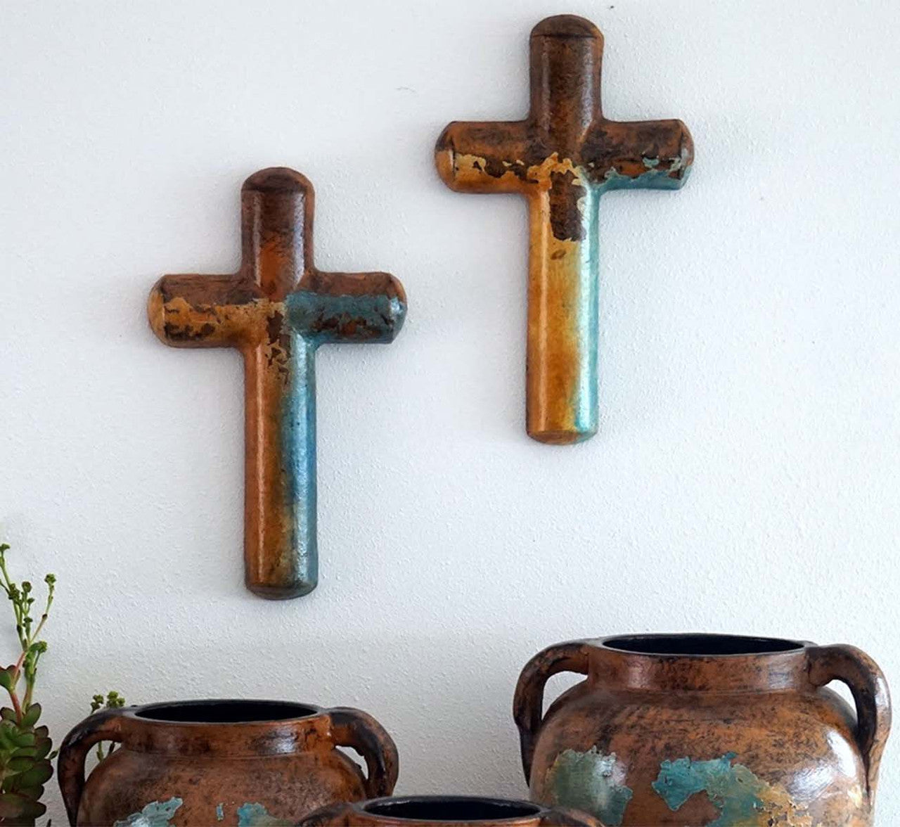 Earthy Elegance Clay Wall Crosses