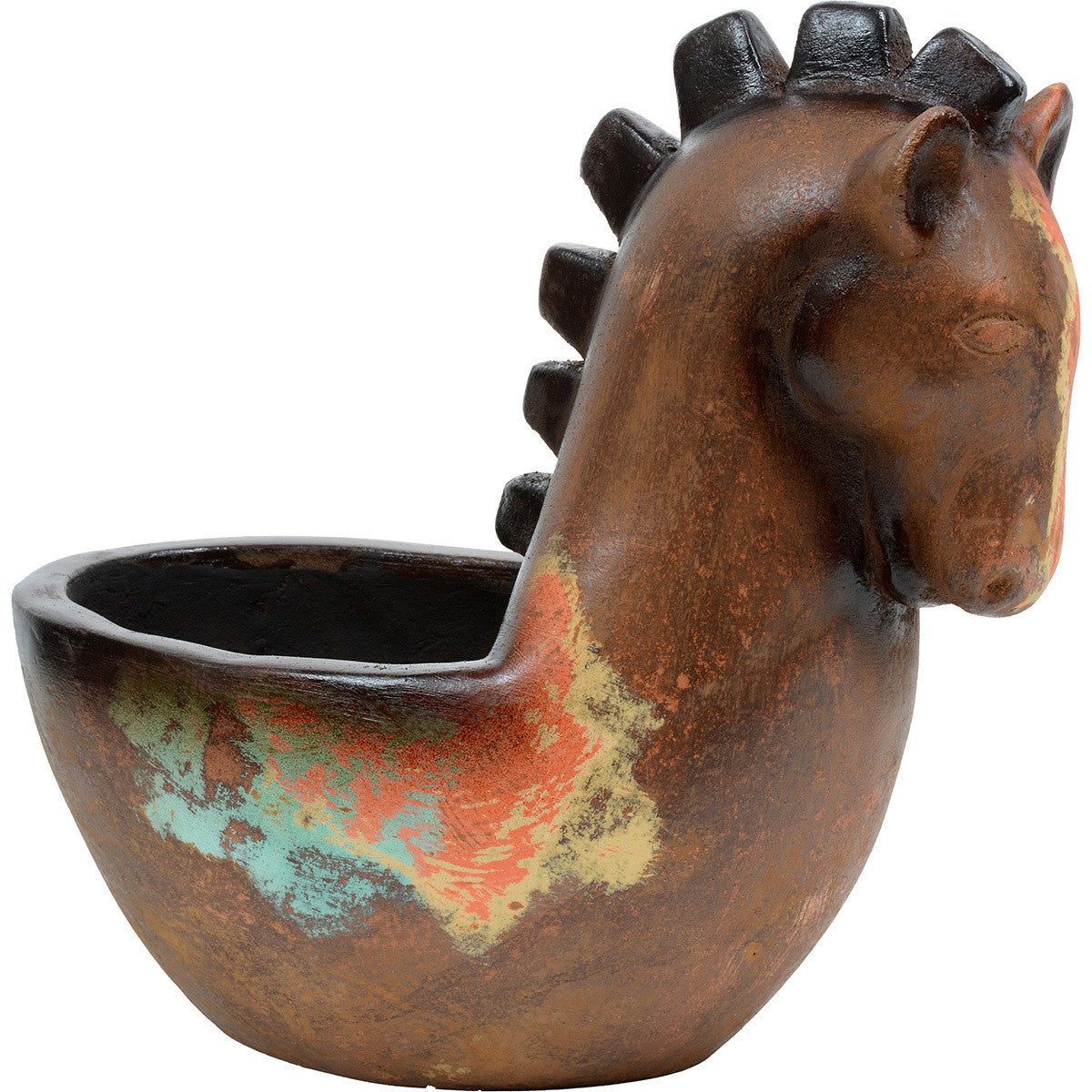 Santa Fe Clay Horse Planter