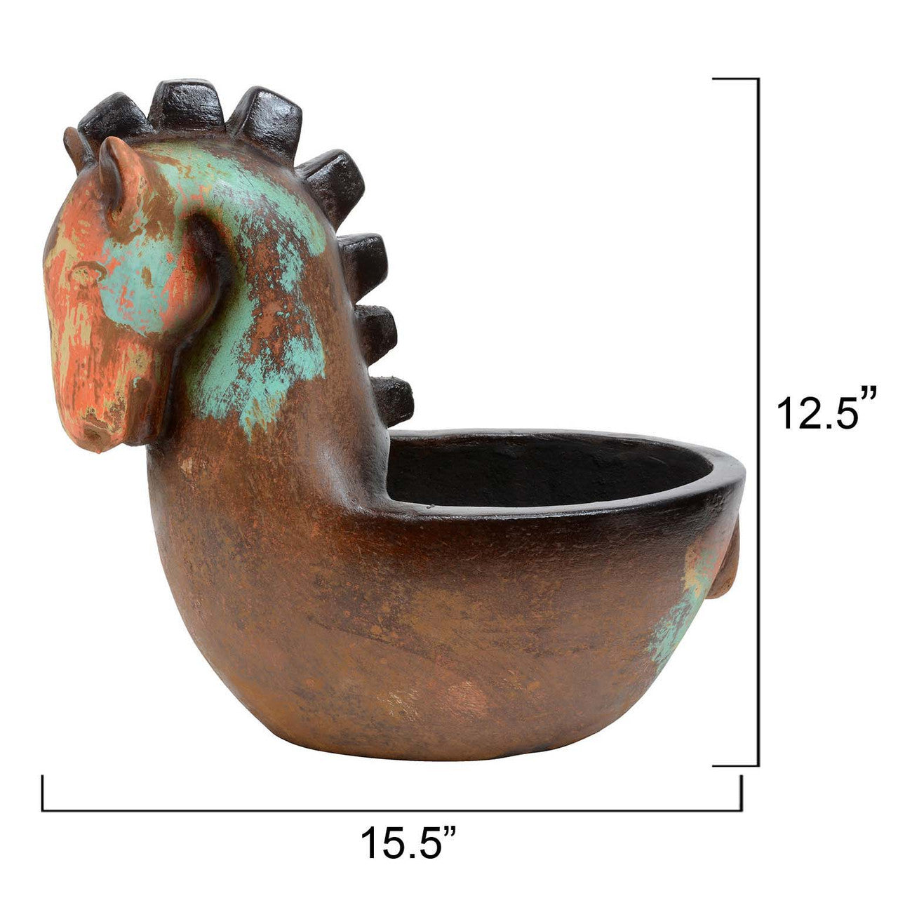 Santa Fe Clay Horse Planter