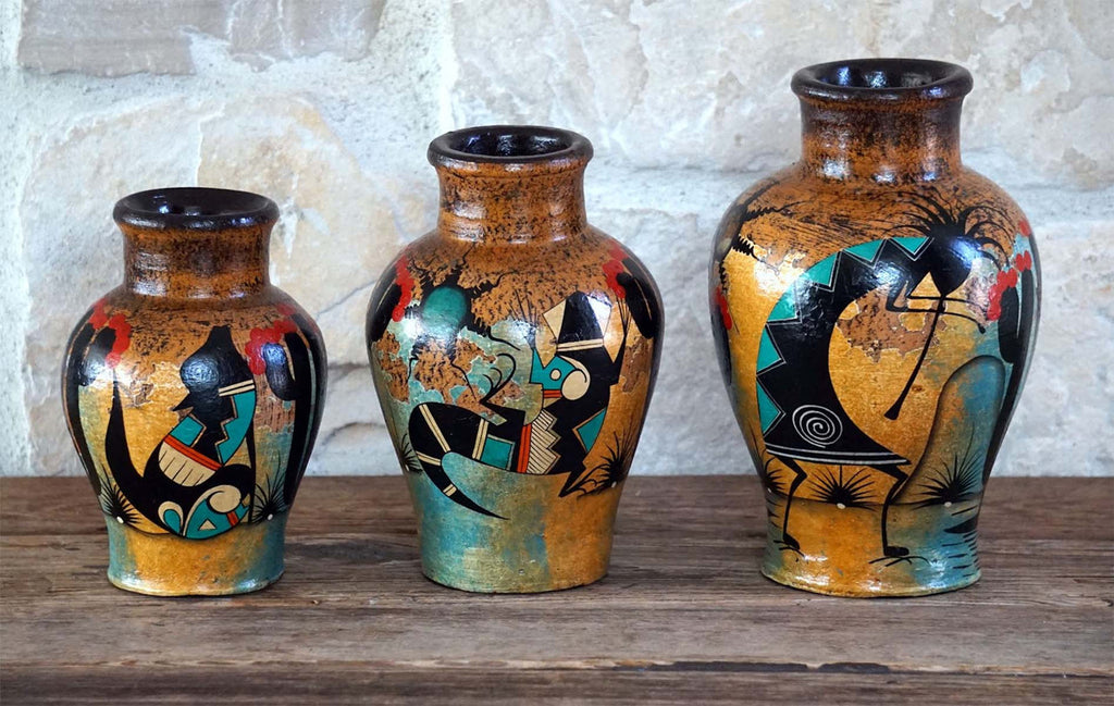 Southwest Spirit Vases - Set of 3