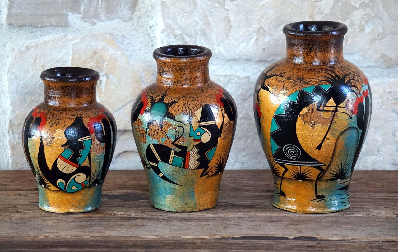 Southwest Spirit Vases - Set of 3
