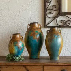 Southwest Sky Clay Vases - Set of 3