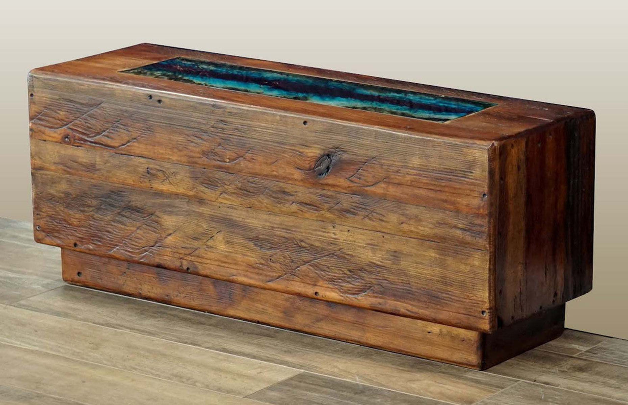 Wood & Glass Western Sofa Table