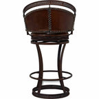 Boseman Leather & Iron Counter Stool