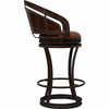 Boseman Leather & Iron Counter Stool