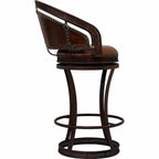 Boseman Leather & Iron Barstool