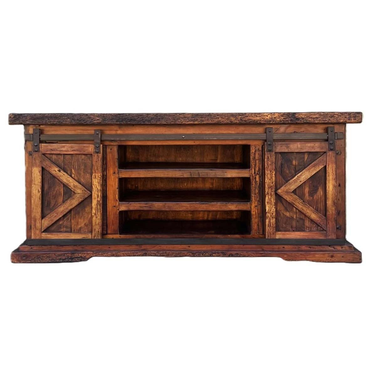 Weathered Barn Door Wood Buffet
