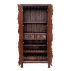Rifted Copper Wine Cabinet