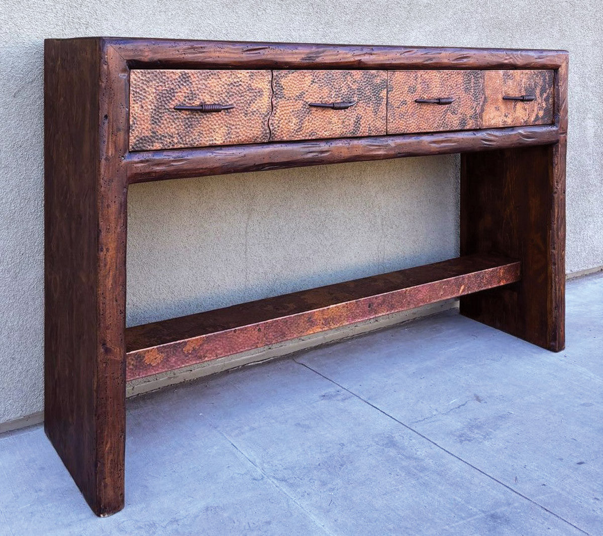 Rifted Copper Credenza