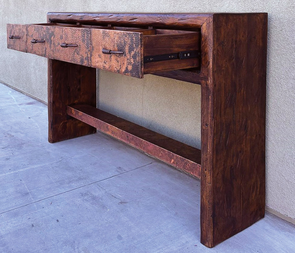Rifted Copper Credenza