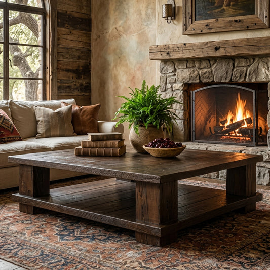 Hazlenut Old Beam Coffee Table