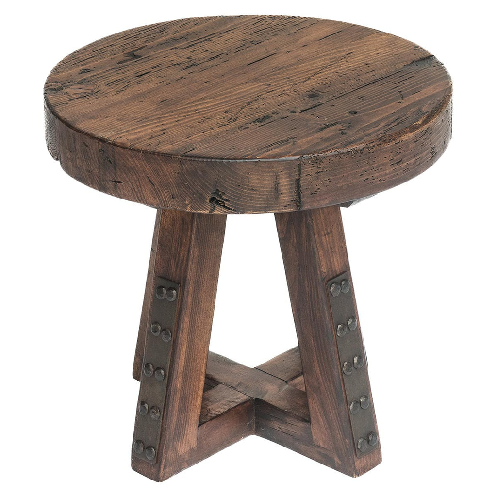 Mesilla Riveted Wood End Table