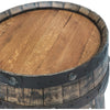 Reclaimed Tequila Barrel Round End Table - OUT OF STOCK UNTIL 07/15/2026
