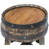 Reclaimed Tequila Barrel Round End Table - OUT OF STOCK UNTIL 07/15/2026