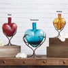 Tangled Vines Glass Heart Sculpture - Small