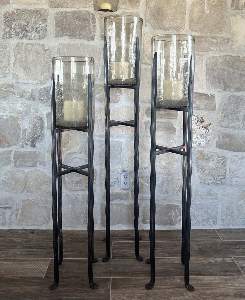 Hearthside Iron Candle Holder - Large