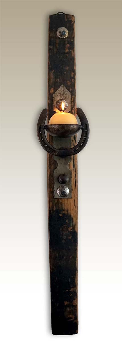 Lucky Horseshoe Wall Candle Holder