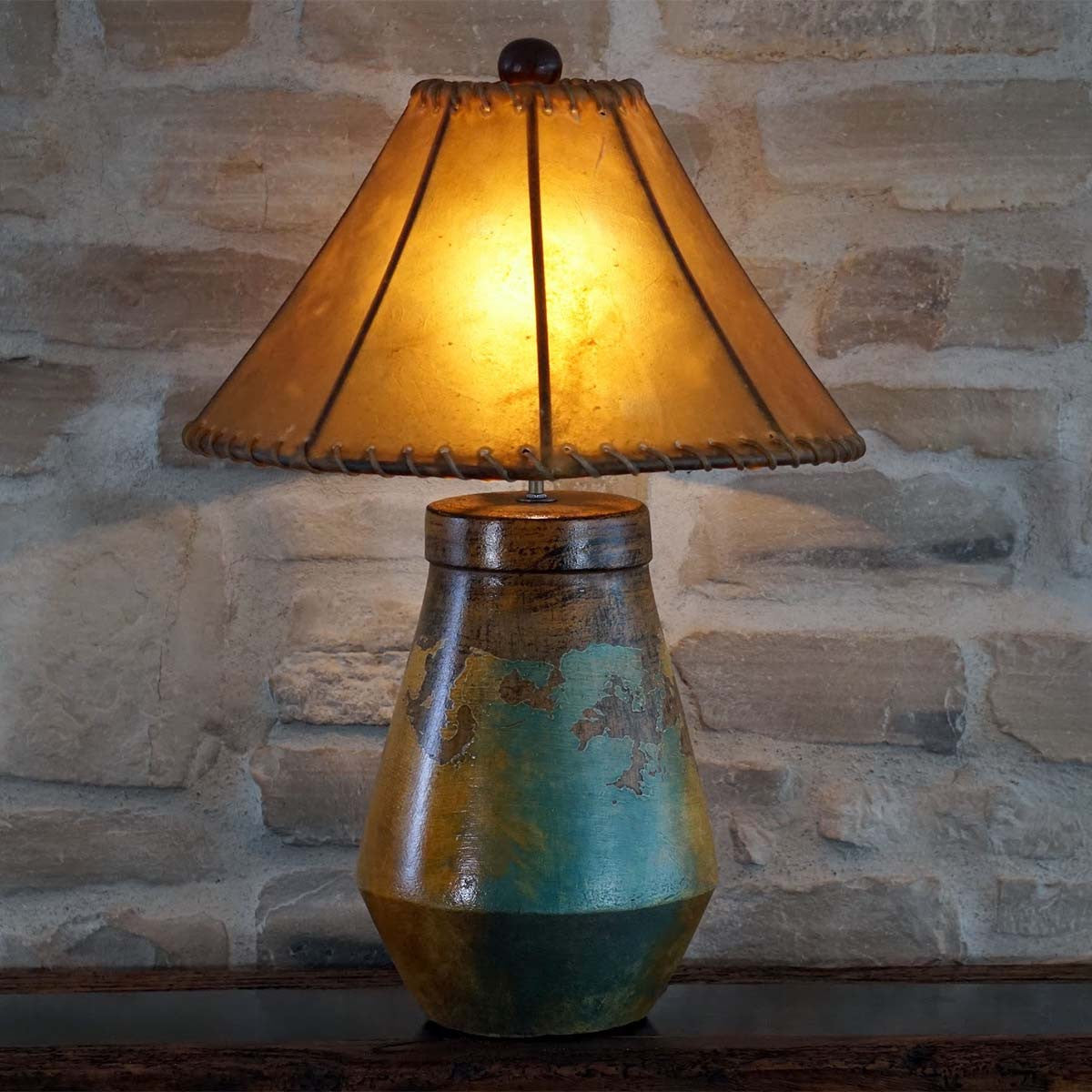 Southwest Clay Table Lamp