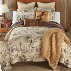 Ranch Hand Toile Western Quilt Bedding Collection