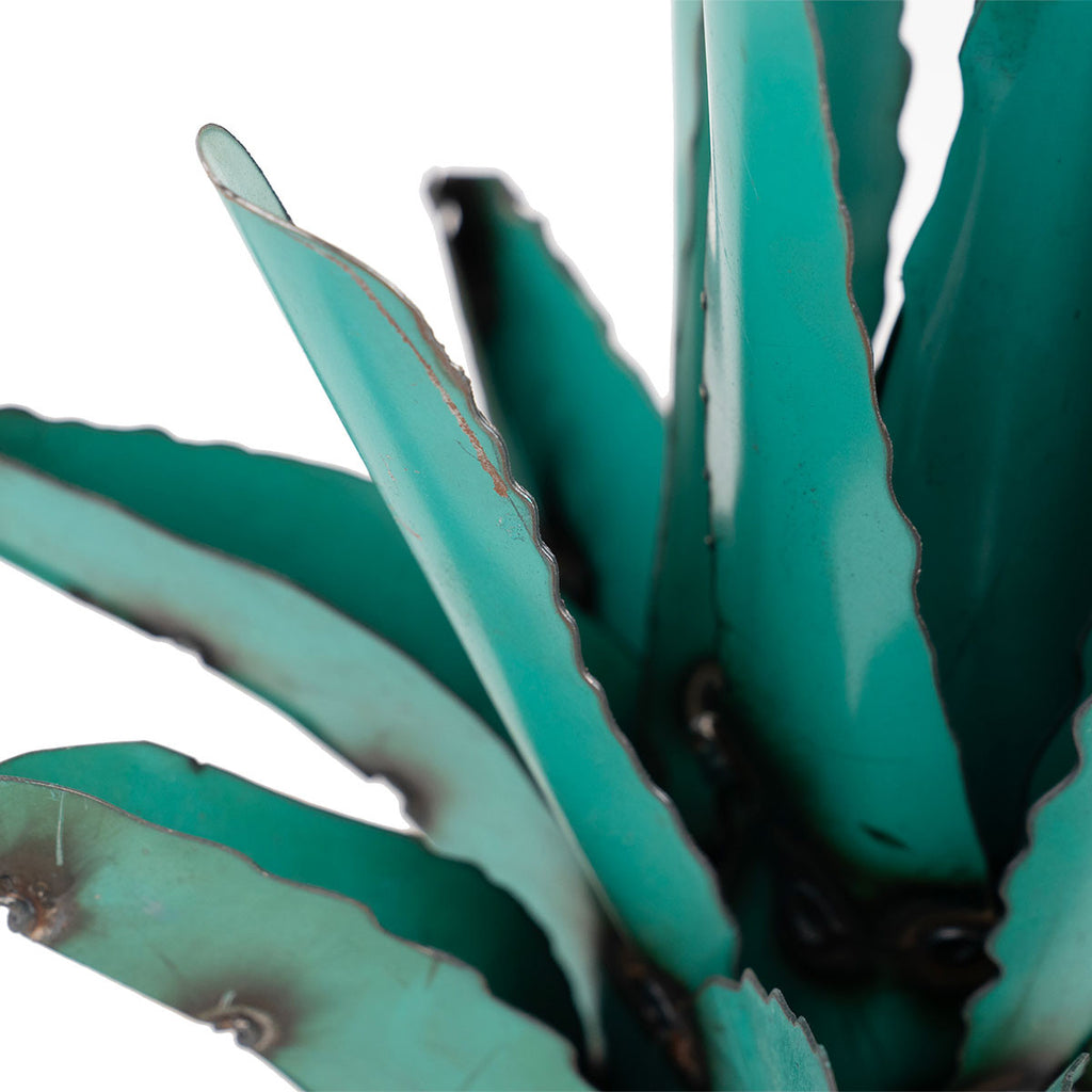 Turquoise Metal Cactus