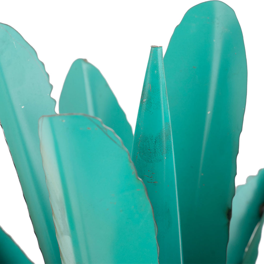 Turquoise Metal Cactus