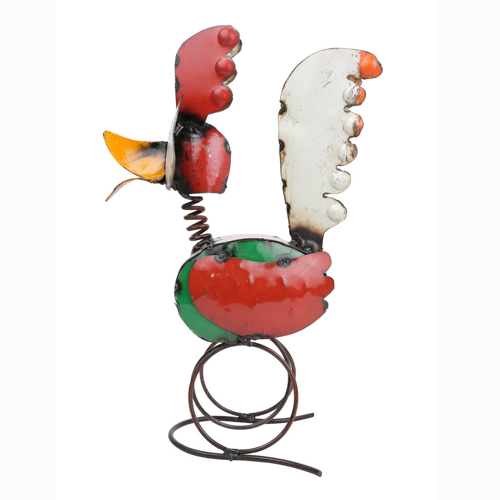 Colorful Roadrunner Metal Sculpture