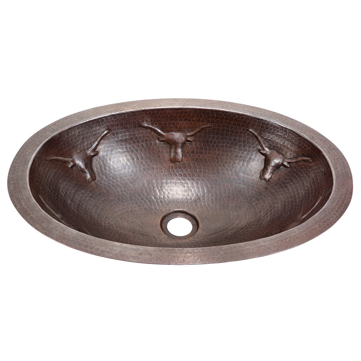 Longhorn Oval Copper Sink