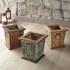 Southwestern Wood Waste Basket - Natural