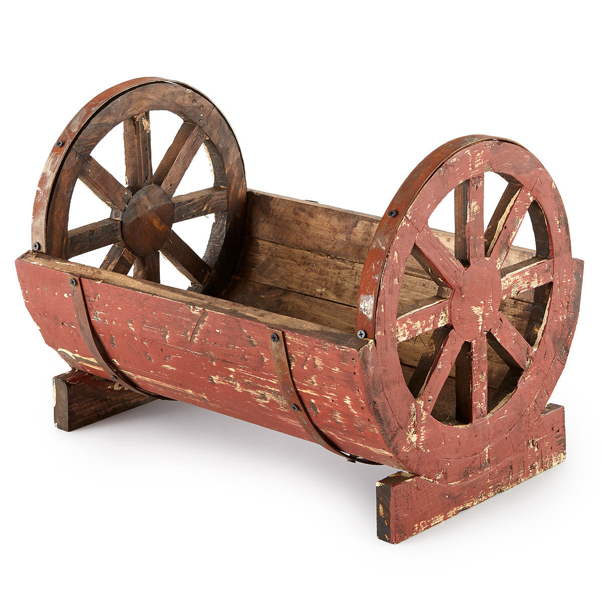 Western Wagon Wheel Planters