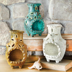 Southwestern Mesa Clay Chimenea - White
