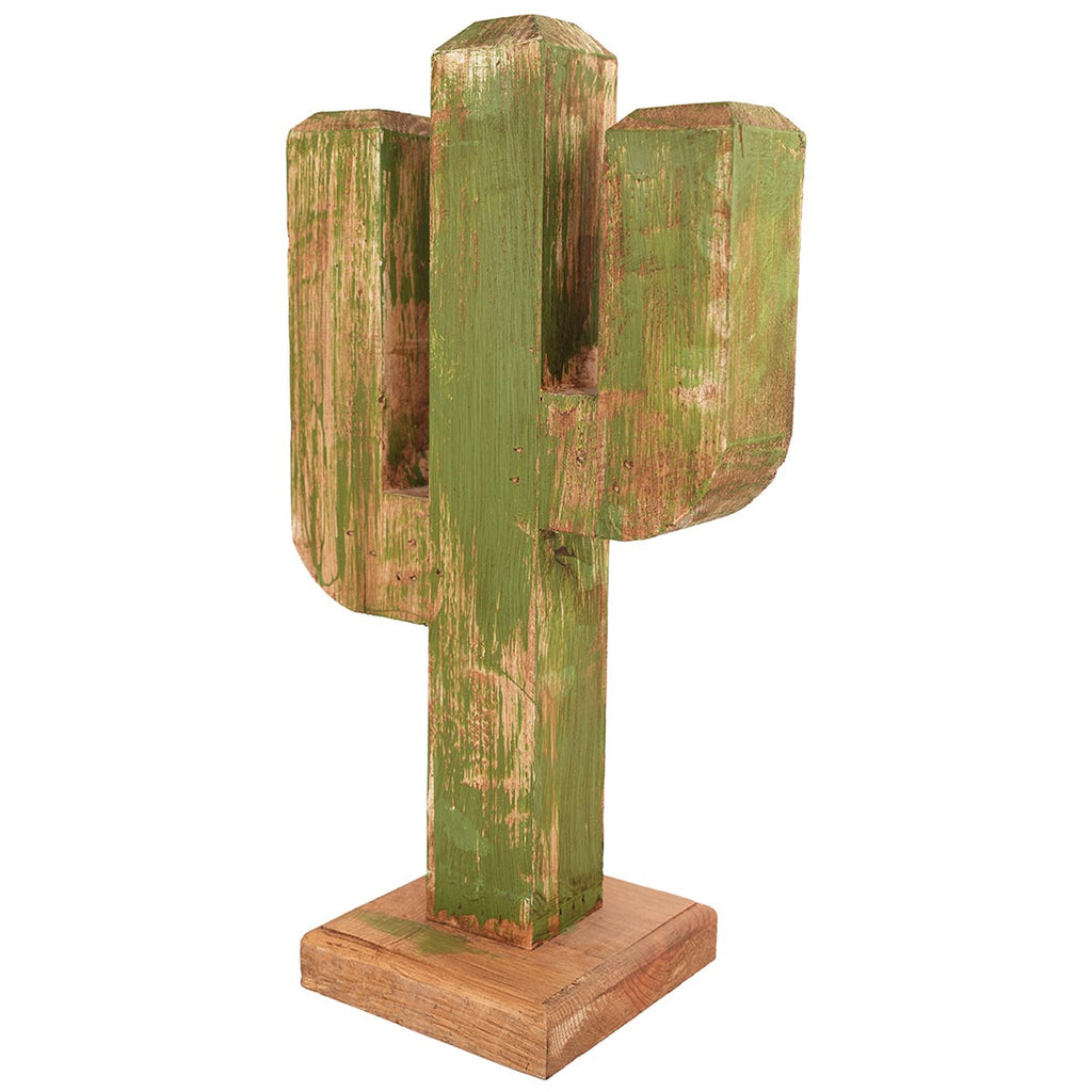 Dry Gulch Wood Cactus Sculpture