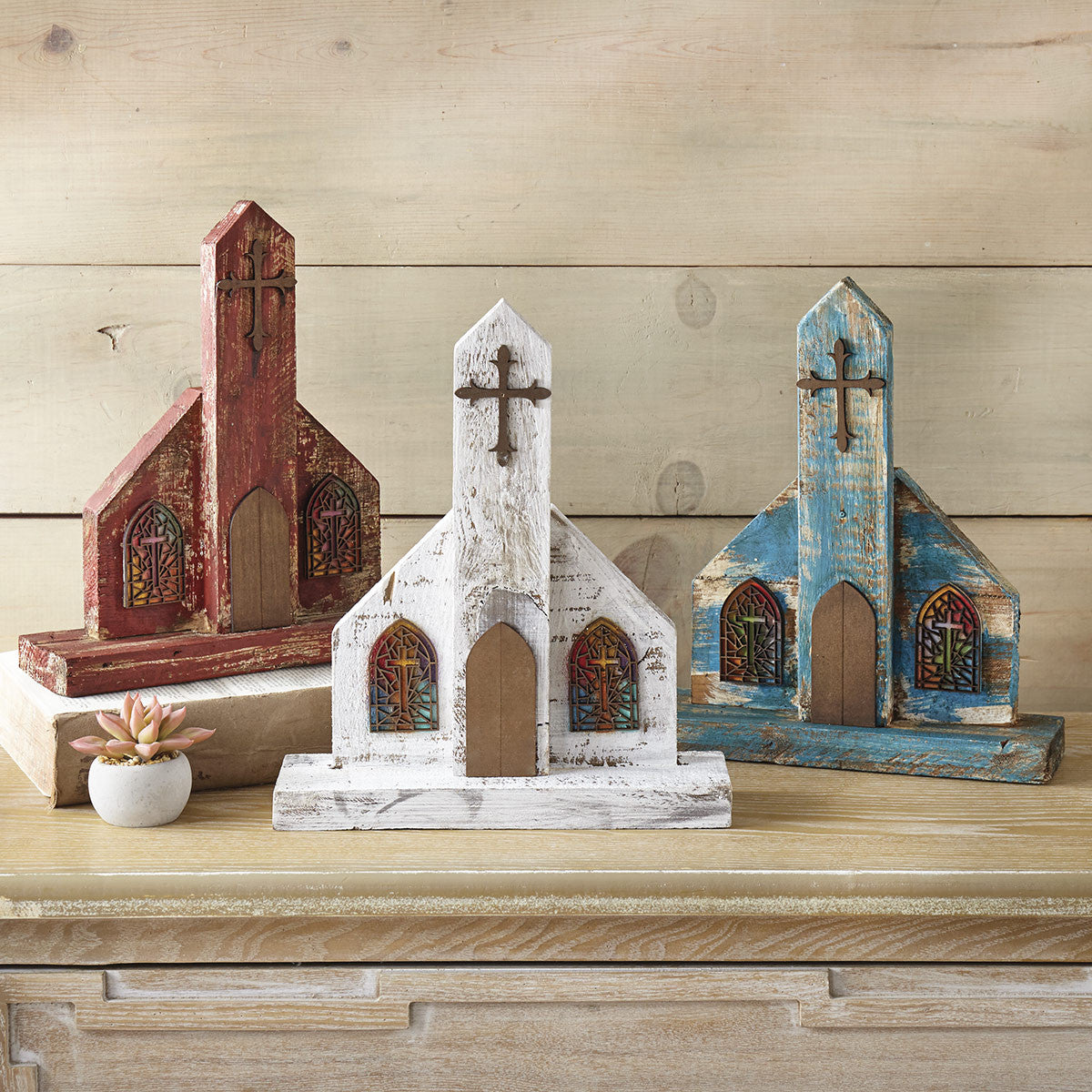 Southwestern Chapel Table Top Church - Turquoise