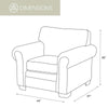 Mustang Band Armchair & Ottoman