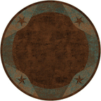 Lone Star Turquoise Rug - 8 Ft. Round