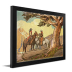 Cowboy & Cowgirl Personalized Framed Print