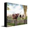 Longhorn Love Personalized Stretched Canvas - Small
