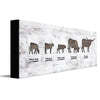 Longhorn Family Personalized Stretched Canvas - Large