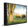 Bluebonnet Spring Personalized Horse Framed Canvas - Large