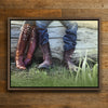 Personalized Boot Love Framed Canvas - Small