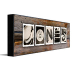 Vintage Arms Personalized Stretched Canvas - Large