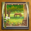 Morning Graze Personalized Stretched Canvas - Large